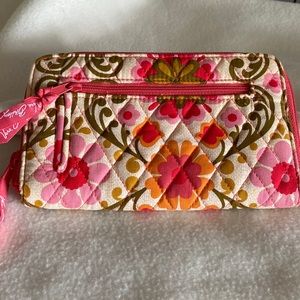Vera Bradley quilted wristlet